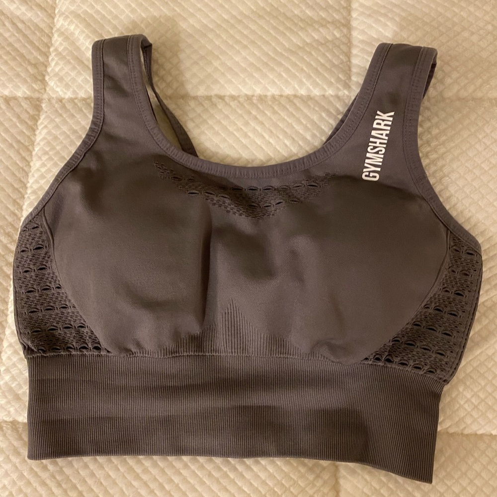 Gymshark Energy+ Seamless Grey Crop Top